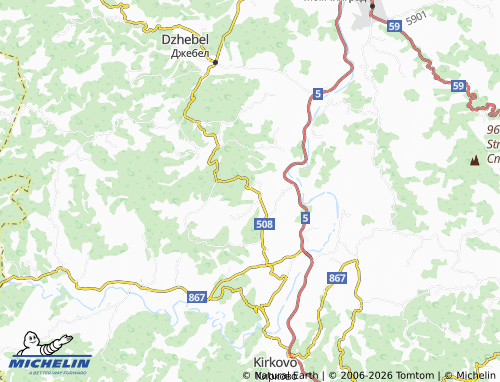 Kaart MICHELIN Samodiva - ViaMichelin