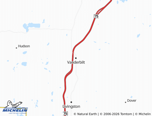 Mapa MICHELIN Vanderbilt - ViaMichelin