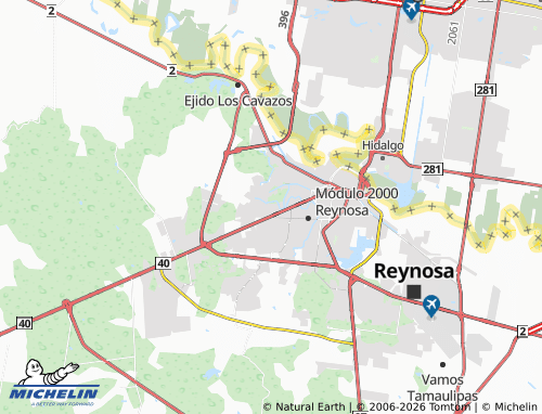 MICHELIN Moderno map - ViaMichelin