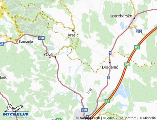 Mapa MICHELIN Trešćerovac - ViaMichelin