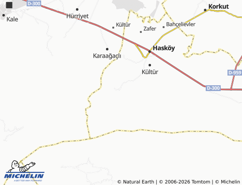 Mappa MICHELIN Yarkaya - ViaMichelin