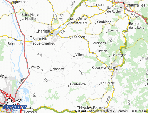 MICHELIN Villers map - ViaMichelin