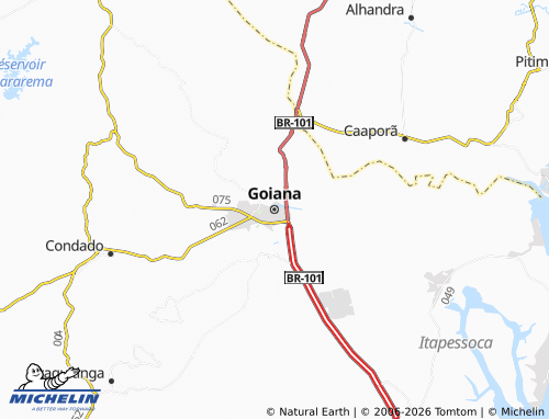 Carte MICHELIN Goiana - ViaMichelin