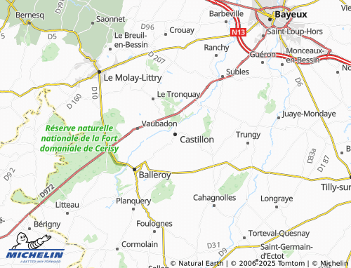 MICHELIN Castillon map - ViaMichelin