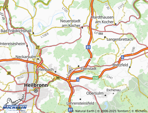 MICHELIN-Landkarte Buchhorn - ViaMichelin