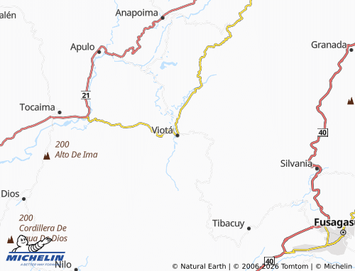 Mapa MICHELIN Viotá - ViaMichelin