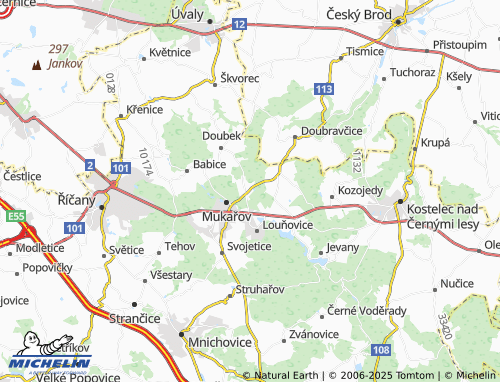 MICHELIN Žernovka map - ViaMichelin