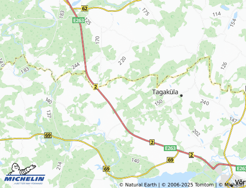 Mapa MICHELIN Mustja - ViaMichelin