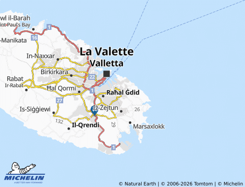 MICHELIN Zabbar map - ViaMichelin