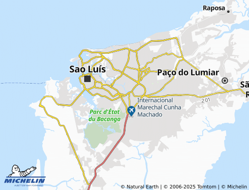 MICHELIN Santa Cruz map - ViaMichelin