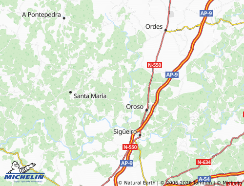 MICHELIN-Landkarte As Cerdeiras - ViaMichelin