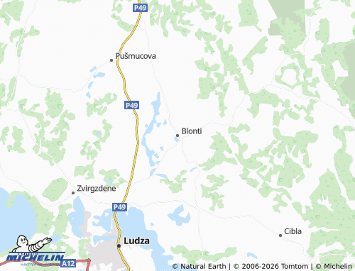 Mapa MICHELIN Blonti - ViaMichelin