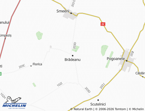 Mapa MICHELIN Brădeanu - ViaMichelin