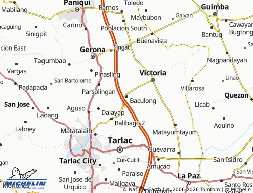 MICHELIN Baculong map - ViaMichelin