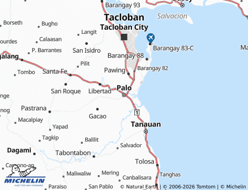 MICHELIN Palo map - ViaMichelin