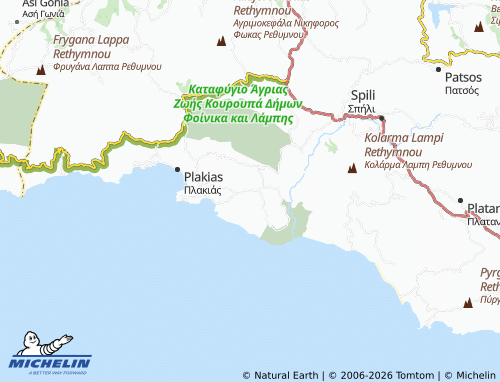 MICHELIN Lefkogeia map - ViaMichelin