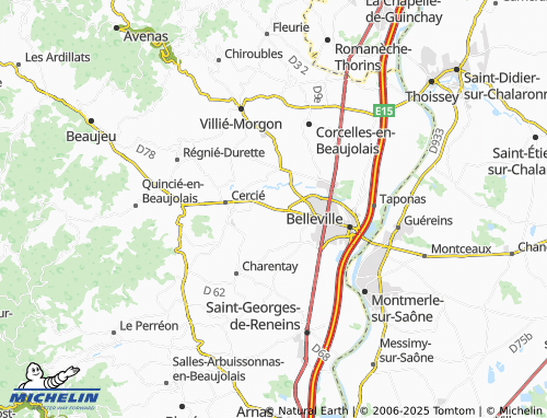 MICHELIN Jasseron map - ViaMichelin