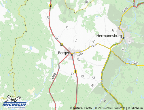 Mapa MICHELIN Bergen - ViaMichelin