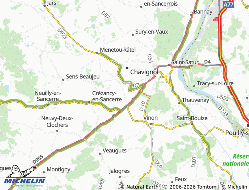 Mappa MICHELIN Bué - ViaMichelin