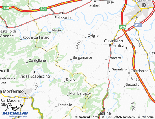 Mapa MICHELIN Carentino - ViaMichelin