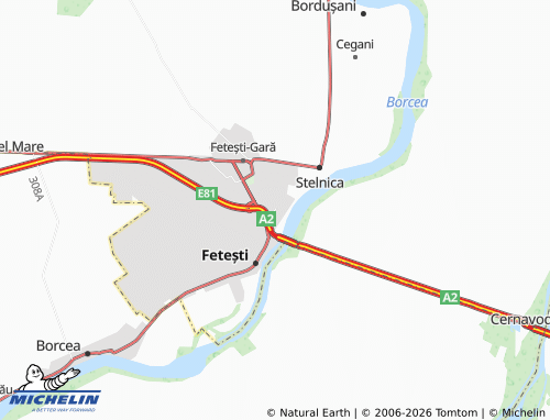 Mappa MICHELIN Vlașca - ViaMichelin