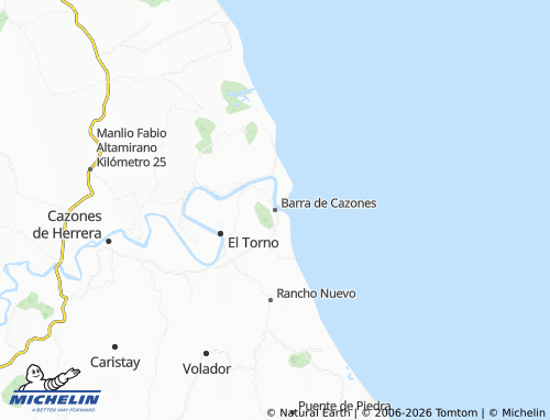 Mapa MICHELIN Barra de Cazones - ViaMichelin