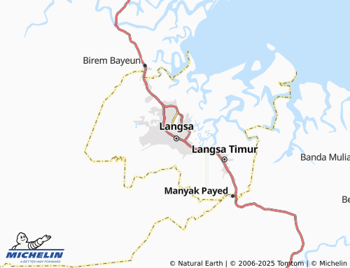 MICHELIN Paya Bujok Blang Pase map - ViaMichelin