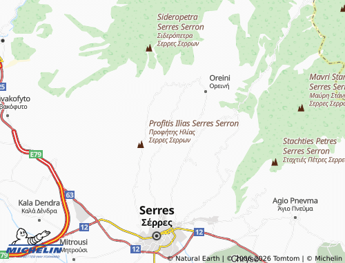 MICHELIN Chrysopigi map - ViaMichelin