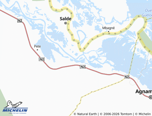 Mapa MICHELIN Tantadji - ViaMichelin
