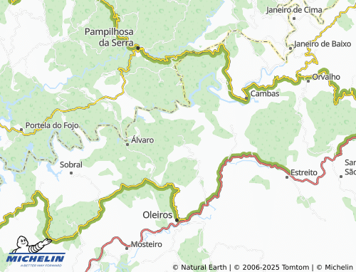 MICHELIN Amieira map - ViaMichelin