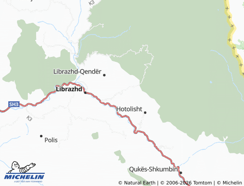 MICHELIN-Landkarte Dragostunjë - ViaMichelin