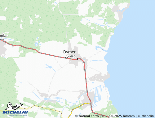 MICHELIN Dymer map - ViaMichelin