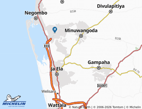 Mapa MICHELIN Kotugoda 2 - ViaMichelin