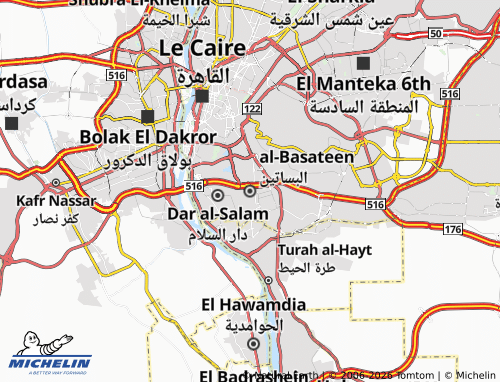 MICHELIN El Basateen map - ViaMichelin