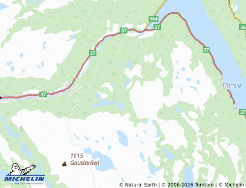 MICHELIN Vatnedalen map - ViaMichelin