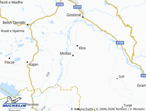 MICHELIN-Landkarte Mollas - ViaMichelin
