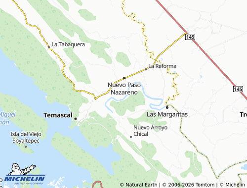 MICHELIN Nuevo Soyaltepec map - ViaMichelin