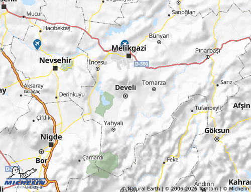Kaart MICHELIN Develi - ViaMichelin