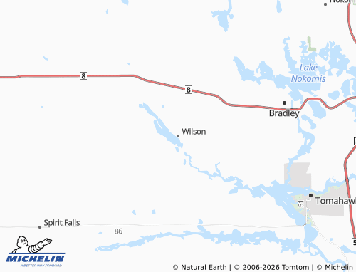 Carte MICHELIN Wilson - ViaMichelin