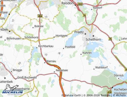 MICHELIN Postfeld map - ViaMichelin