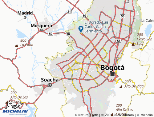 Carte MICHELIN Ciudad Techo II - ViaMichelin