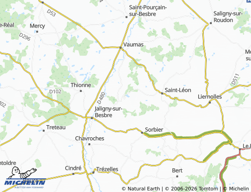 Carte MICHELIN Châtelperron - ViaMichelin