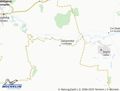 MICHELIN Sazanovka map - ViaMichelin