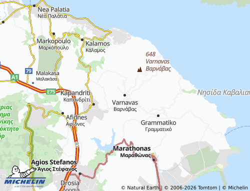 Mapa MICHELIN Varnavas - ViaMichelin
