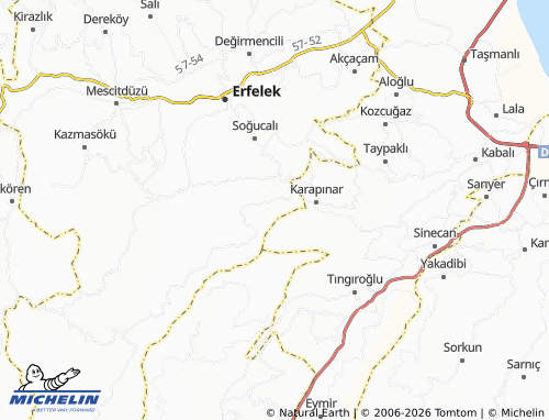 Mapa MICHELIN Tombul - ViaMichelin