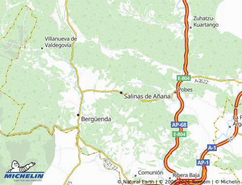 Mappa MICHELIN Salinas de Añana - ViaMichelin