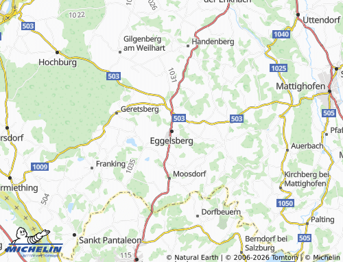 MICHELIN Eggelsberg map - ViaMichelin