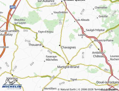 Carte MICHELIN Chavagnes - ViaMichelin