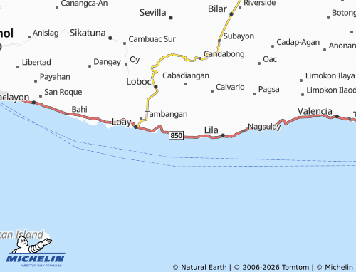 MICHELIN Tayong Occidental map - ViaMichelin