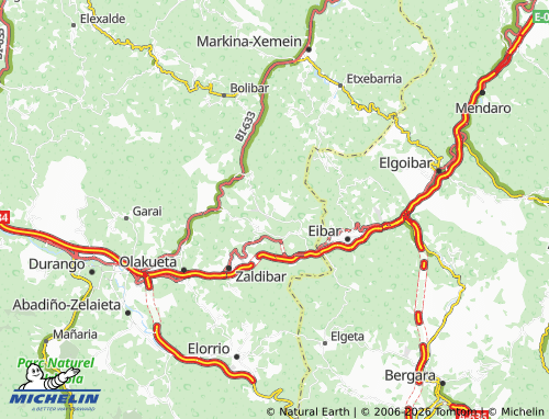 MICHELIN Berano Nagusia map - ViaMichelin